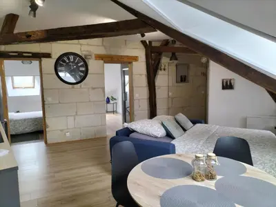 Coin salon dans l'établissement Brume de Loire