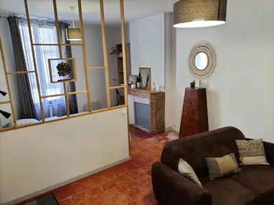 Coin salon dans l'établissement Brume de Loire