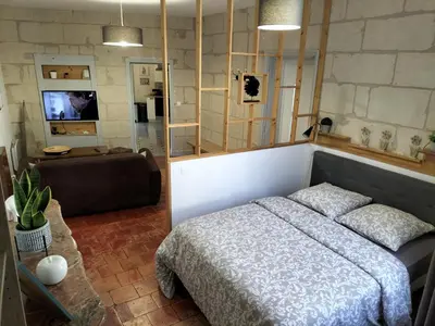 Un ou plusieurs lits dans un hébergement de l'établissement Brume de Loire