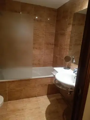 Salle de bains dans l'établissement Hostellerie Les Hauts De Sainte Maure