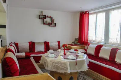 Coin salon dans l'établissement Appartement avec Terrasse