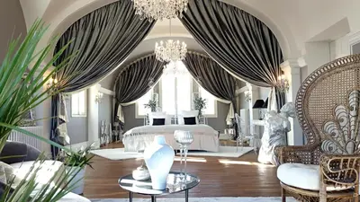 Coin salon dans l'établissement Villa Alecya
