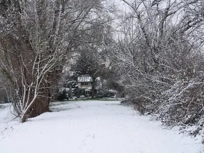 L'établissement Chambres d'Hôtes de l'Ile du Saule en hiver