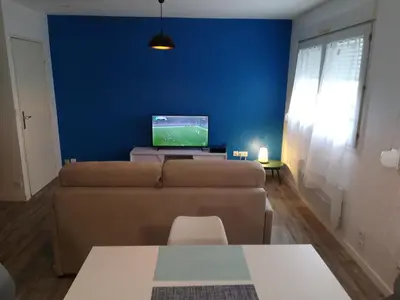 Télévision ou salle de divertissement dans l'établissement Cosmopolitan & Parking, Centre ville Le Mans