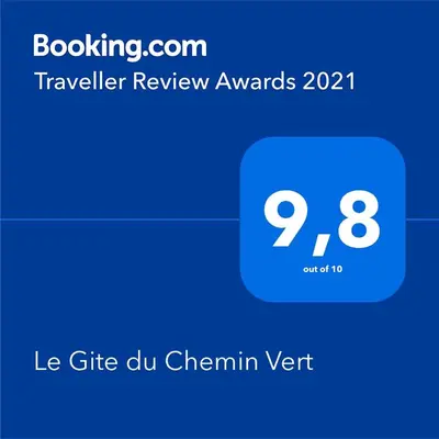 Certificat, récompense, panneau ou autre document affiché dans l'établissement Le Gite du Chemin Vert