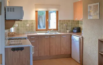 Cuisine ou kitchenette dans l'établissement Stunning Home In Parcay Les Pins