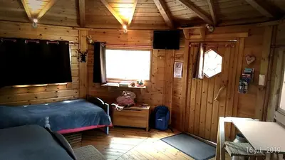 Coin salon dans l'établissement La Vallée du Cher