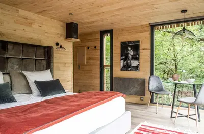 Un ou plusieurs lits dans un hébergement de l'établissement Loire Valley Lodges - Hotel