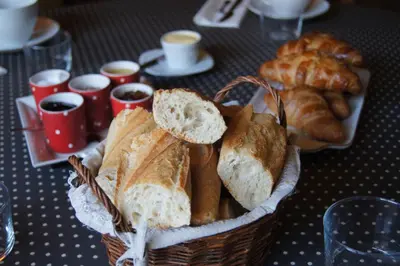 Nourriture dans le B&B/chambre d'hôtes ou à proximité