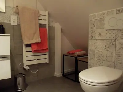 Salle de bains dans l'établissement L'Escapade Lochoise