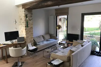Télévision ou salle de divertissement dans l'établissement Gite du Plat d'Etain , confortable maison indépendante , Pays de la Loire