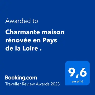 Certificat, récompense, panneau ou autre document affiché dans l'établissement Gite du Plat d'Etain , confortable maison indépendante , Pays de la Loire