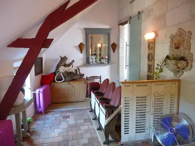 Coin salon dans l'établissement Escale de Loire