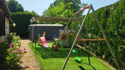 Jardin de l'établissement Le Cottage de Maé