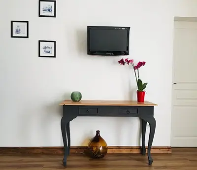 Télévision ou salle de divertissement dans l'établissement LE COSY LOIRE appart