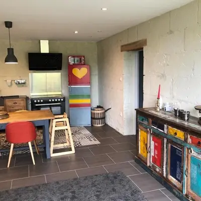 Cuisine ou kitchenette dans l'établissement Le Logis de la Tour Saint Jacques