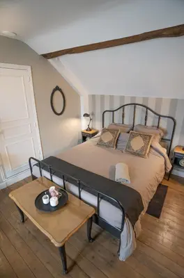 Un ou plusieurs lits dans un hébergement de l'établissement Entre Loire et Sologne Maison d'hôtes