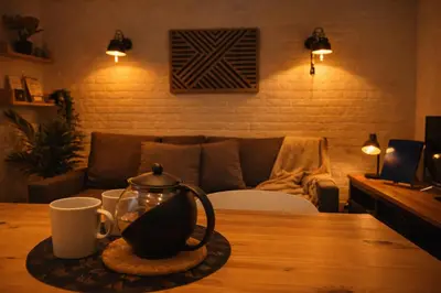 Coin salon dans l'établissement Cottage cosy avec spa privatif - escapade romantique Val de Loire