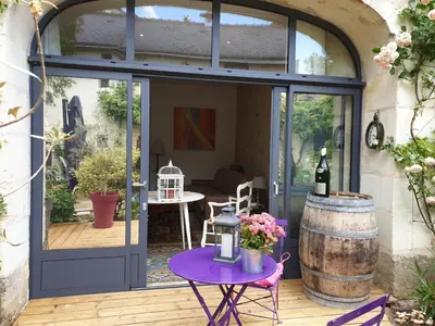 Jardin de l'établissement Gîte la comète