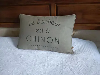 Un ou plusieurs lits dans un hébergement de l'établissement Gîte la comète