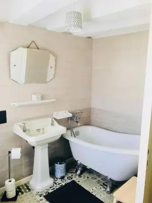 Salle de bains dans l'établissement Chez mimie les hôtes
