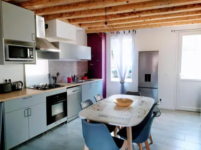 Cuisine ou kitchenette dans l'établissement Casa Louka