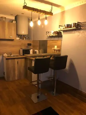 Cuisine ou kitchenette dans l'établissement Studio Chaleureux Blois Centre