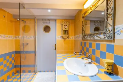 Salle de bains dans l'établissement TerràThana
