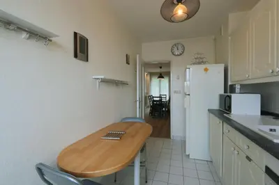 Cuisine ou kitchenette dans l'établissement T3 in the heart of Jean Jaurès with free parking