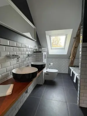 Salle de bains dans l'établissement Maison Clairbois