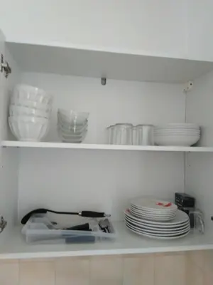 Cuisine ou kitchenette dans l'établissement Appartement hypercentre au 2ème, ZOO - 24h du Mans