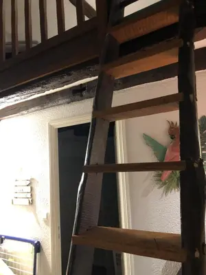 Un ou plusieurs lits superposés dans un hébergement de l'établissement Le Pigeonnier, maison de charme au pied du château