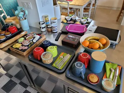 Nourriture dans la maison de vacances ou à proximité