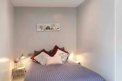 Un ou plusieurs lits dans un hébergement de l'établissement Charme & Cocooning : Belle Vue sur la Loire