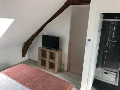 Un ou plusieurs lits dans un hébergement de l'établissement La Grange Lucien