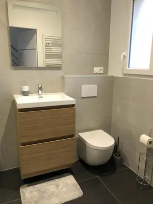 Salle de bains dans l'établissement La Grange Lucien