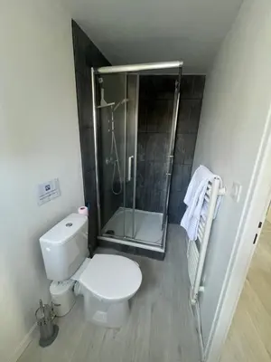 Salle de bains dans l'établissement La Grange Lucien