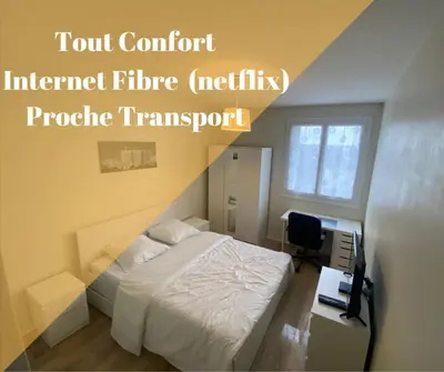 Plan de l'établissement Chambre calme (Venus) - Proche Gare & Hyper centre