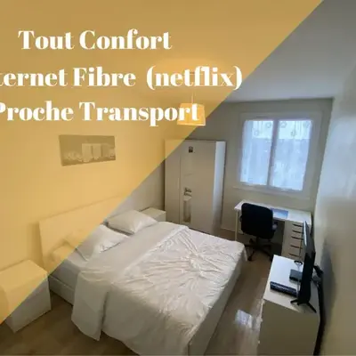 Chambre calme (Venus) - Proche Gare & Hyper centre