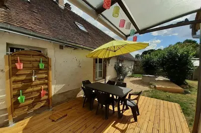 Jardin de l'établissement Gîte Le temps suspendu à PEZOU 41