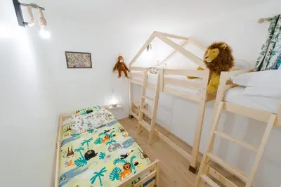 Un ou plusieurs lits dans un hébergement de l'établissement Les Hauts de Manse