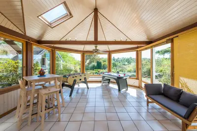 Coin salon dans l'établissement Les Hauts de Manse