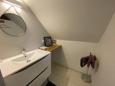 Salle de bains dans l'établissement Gîte de la maison de Triboulet- Amboise