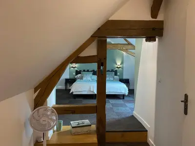 Un ou plusieurs lits dans un hébergement de l'établissement Gîte de la maison de Triboulet- Amboise
