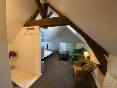 Coin salon dans l'établissement Gîte de la maison de Triboulet- Amboise