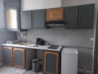 Cuisine ou kitchenette dans l'établissement Les Logis du rempart