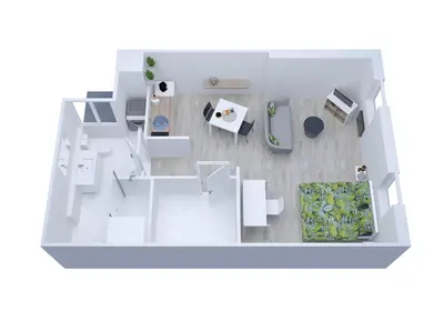 Plan de l'établissement Studio neuf cosy La flèche