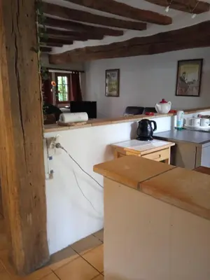 Cuisine ou kitchenette dans l'établissement La Closerie