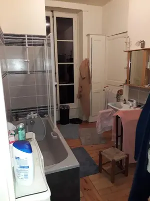 Salle de bains dans l'établissement Manoir des Etrichets