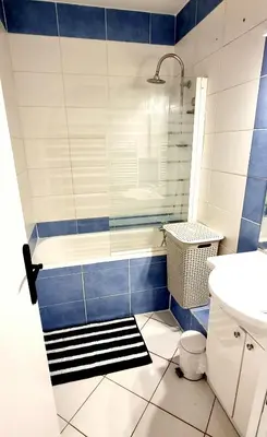 Salle de bains dans l'établissement Washington Mangeard